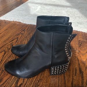 Dolce Vita Black Studded Booties